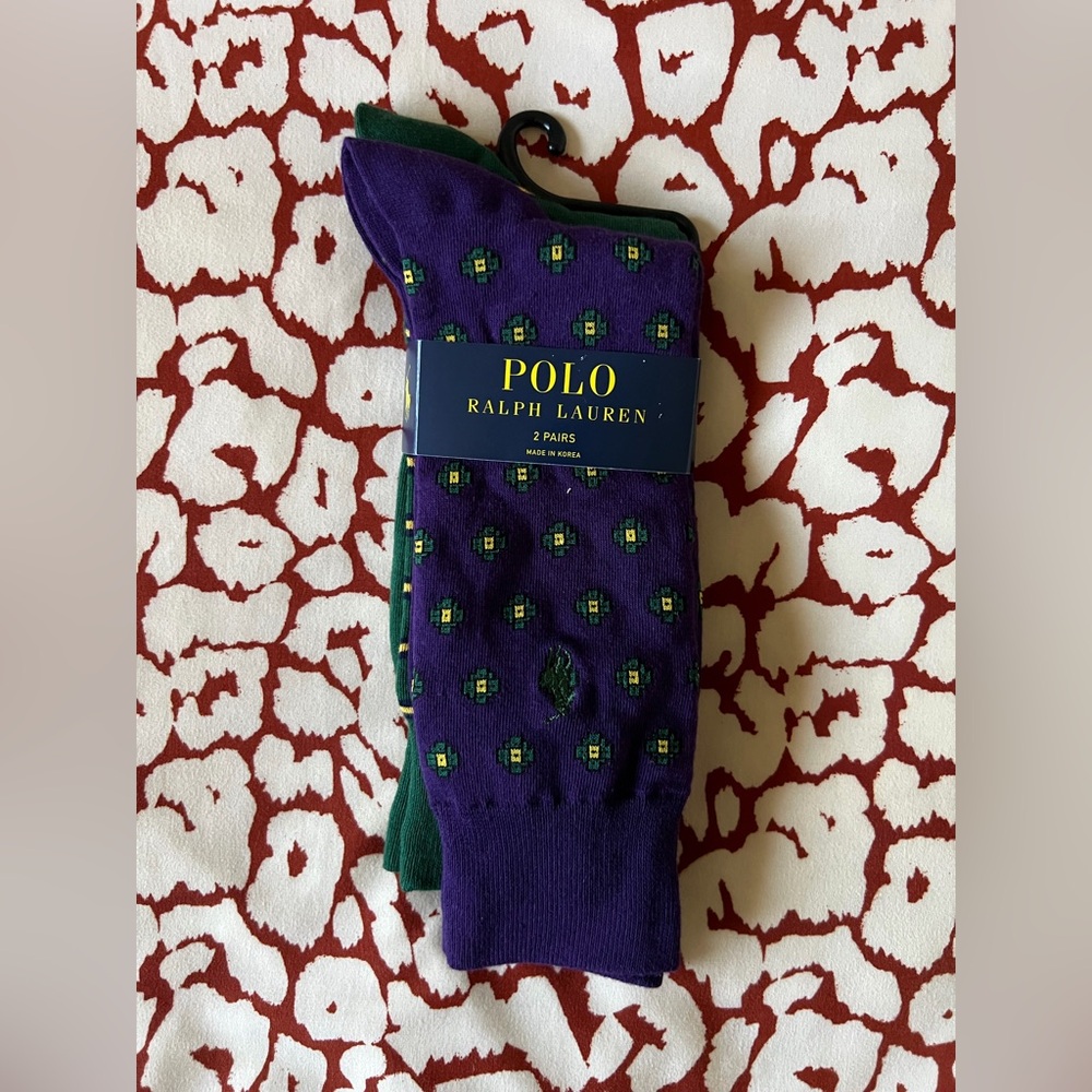 Polo Ralph Lauren Crew Socks 2 Pack Pair Large 10-13